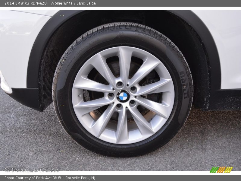 Alpine White / Sand Beige 2014 BMW X3 xDrive28i