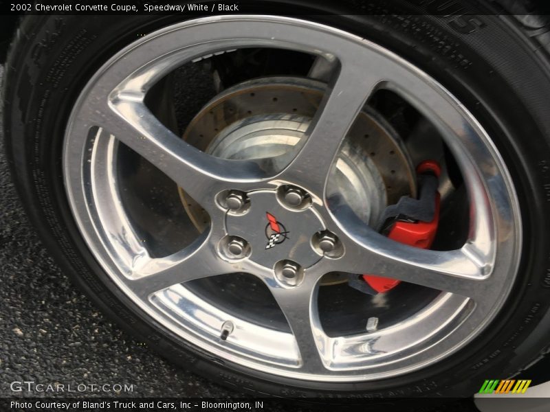 Speedway White / Black 2002 Chevrolet Corvette Coupe