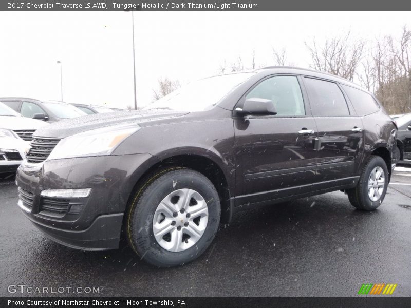Tungsten Metallic / Dark Titanium/Light Titanium 2017 Chevrolet Traverse LS AWD