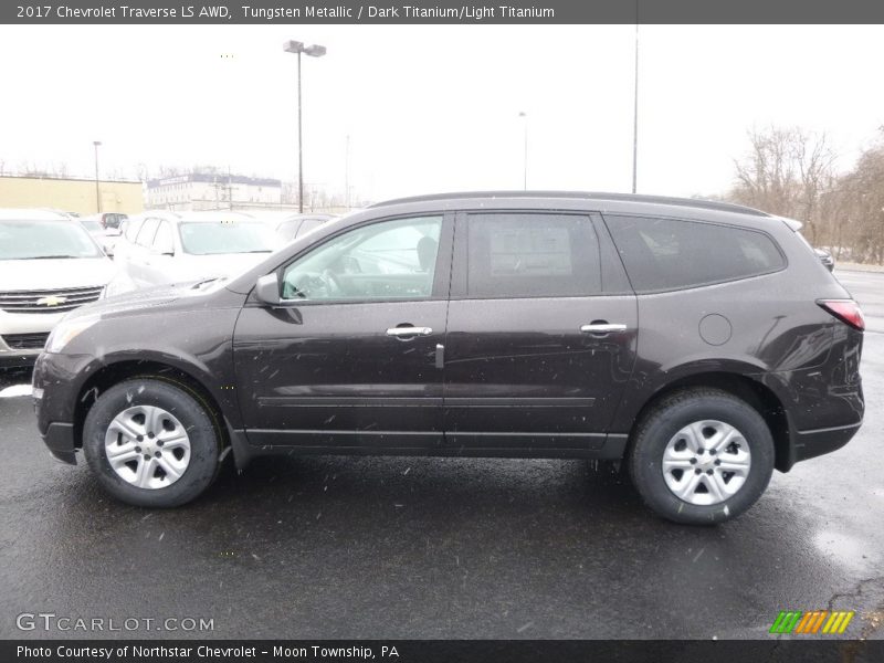 Tungsten Metallic / Dark Titanium/Light Titanium 2017 Chevrolet Traverse LS AWD