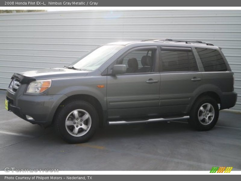 Nimbus Gray Metallic / Gray 2008 Honda Pilot EX-L