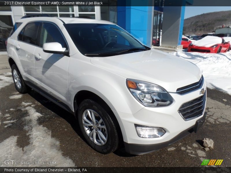 Summit White / Jet Black 2017 Chevrolet Equinox LT AWD