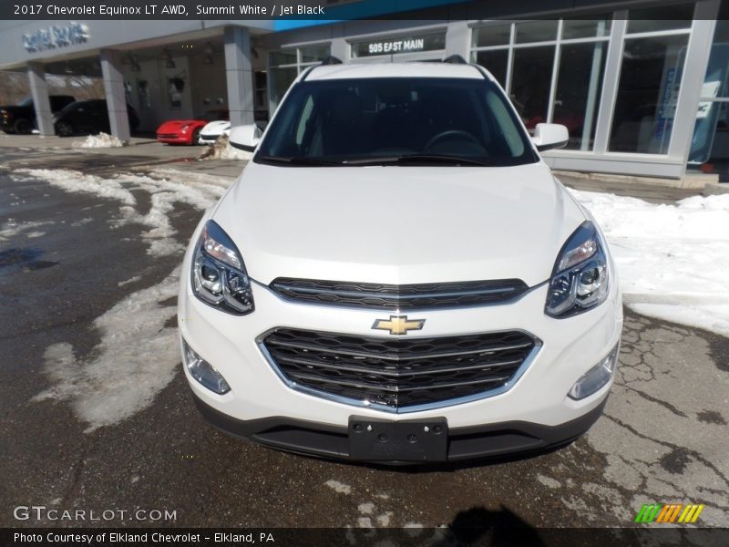 Summit White / Jet Black 2017 Chevrolet Equinox LT AWD