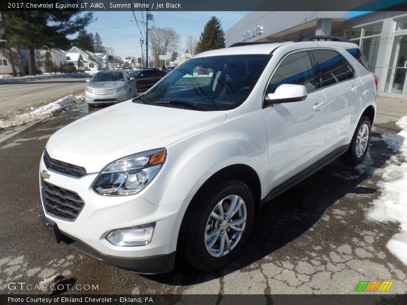 Summit White / Jet Black 2017 Chevrolet Equinox LT AWD