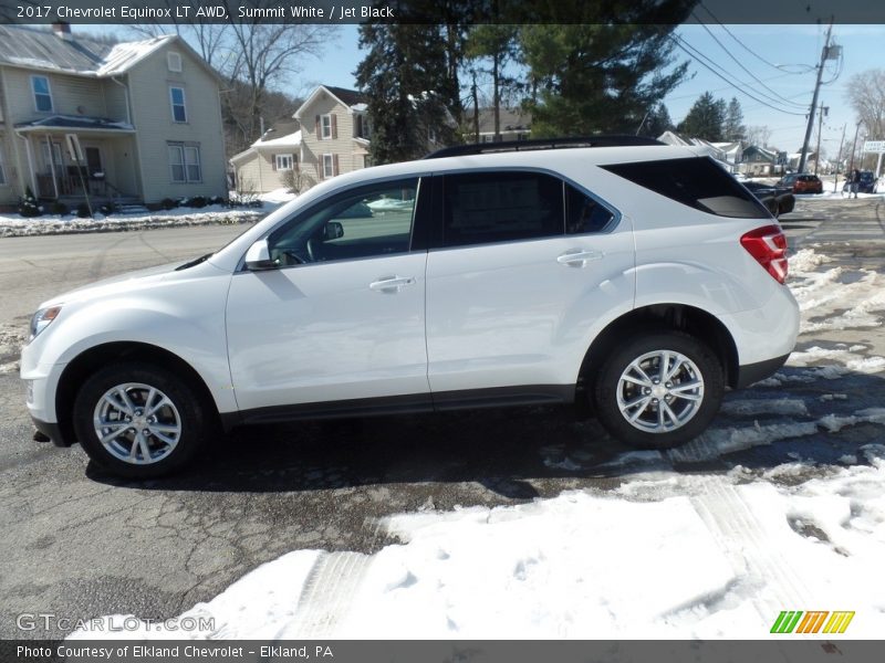 Summit White / Jet Black 2017 Chevrolet Equinox LT AWD