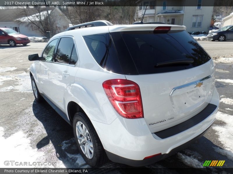 Summit White / Jet Black 2017 Chevrolet Equinox LT AWD