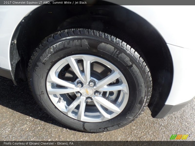 Summit White / Jet Black 2017 Chevrolet Equinox LT AWD