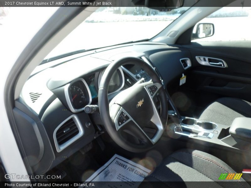 Summit White / Jet Black 2017 Chevrolet Equinox LT AWD