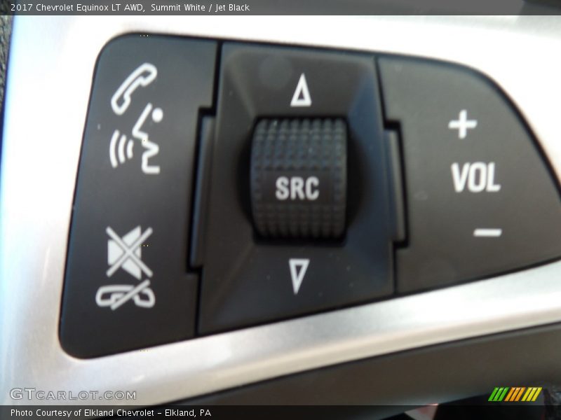 Summit White / Jet Black 2017 Chevrolet Equinox LT AWD