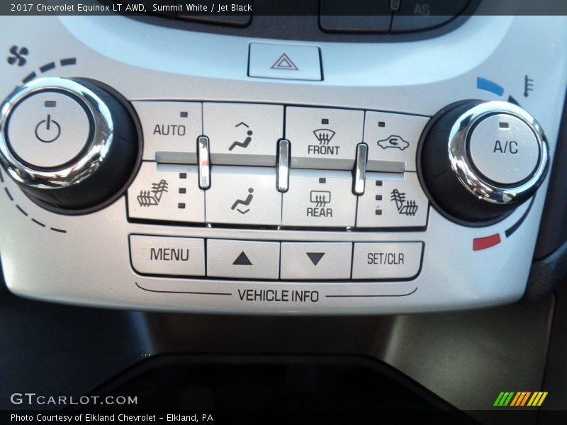 Summit White / Jet Black 2017 Chevrolet Equinox LT AWD