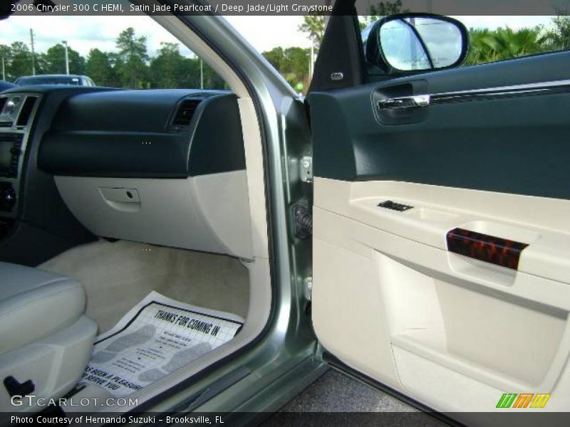 Satin Jade Pearlcoat / Deep Jade/Light Graystone 2006 Chrysler 300 C HEMI
