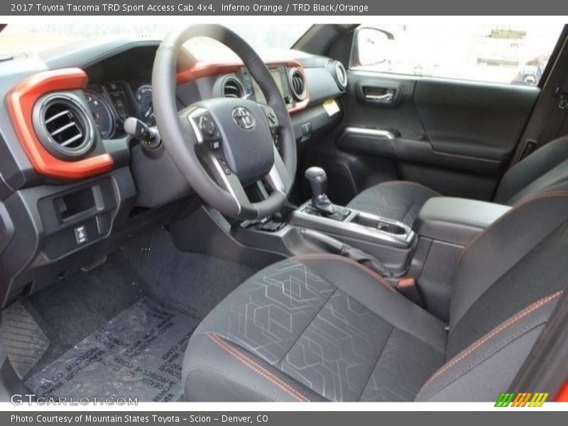 Inferno Orange / TRD Black/Orange 2017 Toyota Tacoma TRD Sport Access Cab 4x4
