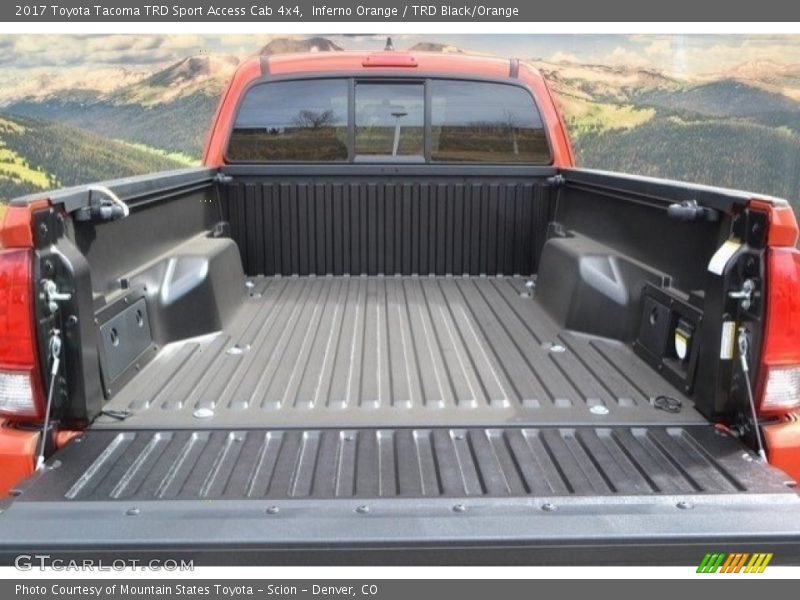 Inferno Orange / TRD Black/Orange 2017 Toyota Tacoma TRD Sport Access Cab 4x4
