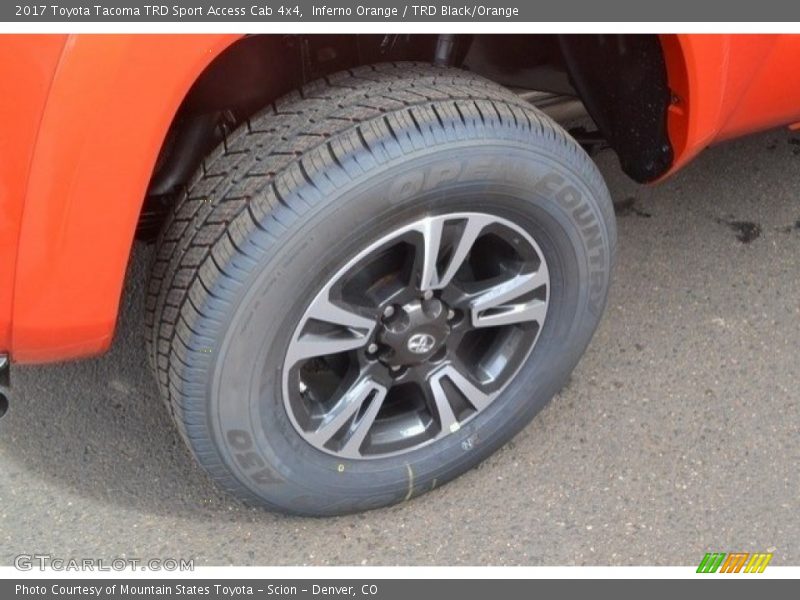 Inferno Orange / TRD Black/Orange 2017 Toyota Tacoma TRD Sport Access Cab 4x4