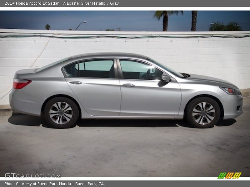 Alabaster Silver Metallic / Gray 2014 Honda Accord LX Sedan