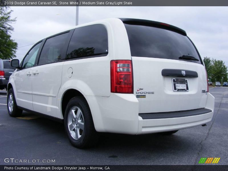 Stone White / Medium Slate Gray/Light Shale 2009 Dodge Grand Caravan SE