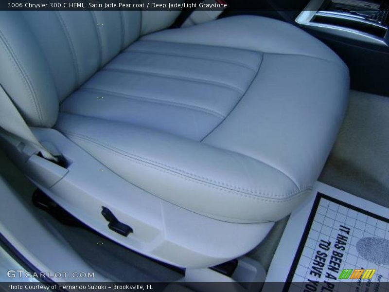 Satin Jade Pearlcoat / Deep Jade/Light Graystone 2006 Chrysler 300 C HEMI