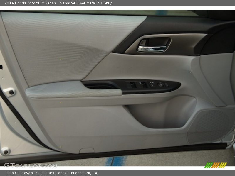 Alabaster Silver Metallic / Gray 2014 Honda Accord LX Sedan