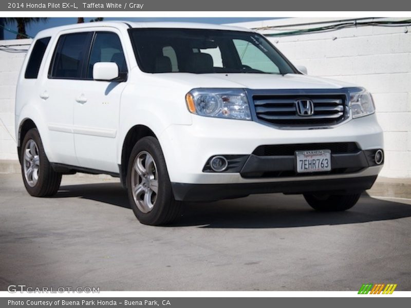 Taffeta White / Gray 2014 Honda Pilot EX-L