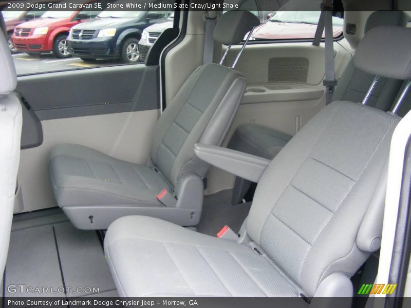Stone White / Medium Slate Gray/Light Shale 2009 Dodge Grand Caravan SE