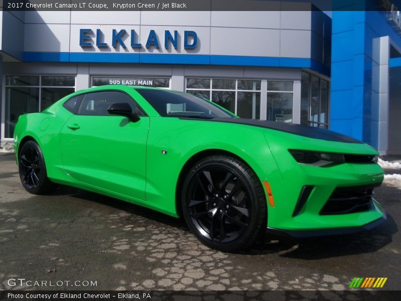 Krypton Green / Jet Black 2017 Chevrolet Camaro LT Coupe