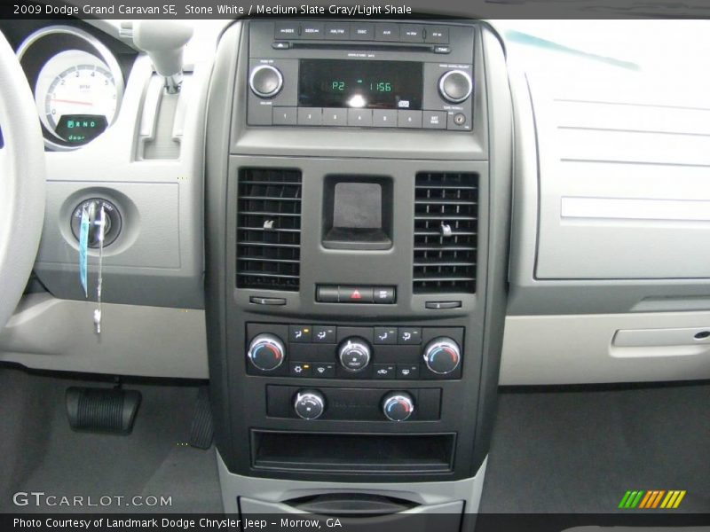 Stone White / Medium Slate Gray/Light Shale 2009 Dodge Grand Caravan SE