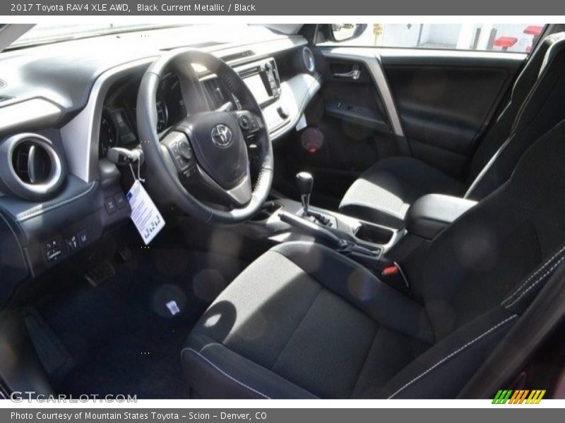 Black Current Metallic / Black 2017 Toyota RAV4 XLE AWD