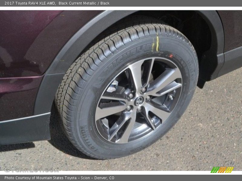 Black Current Metallic / Black 2017 Toyota RAV4 XLE AWD