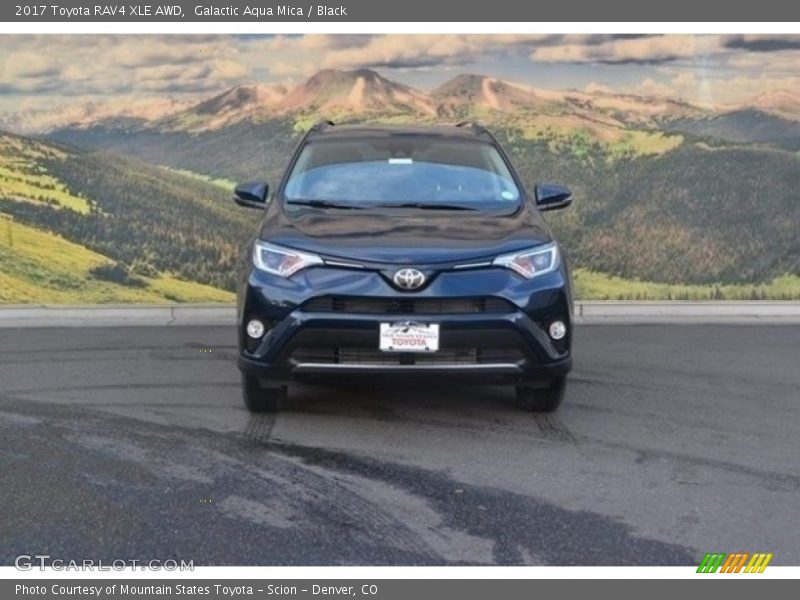 Galactic Aqua Mica / Black 2017 Toyota RAV4 XLE AWD
