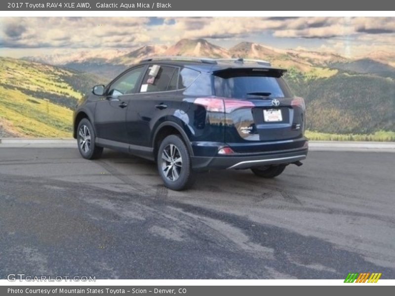Galactic Aqua Mica / Black 2017 Toyota RAV4 XLE AWD