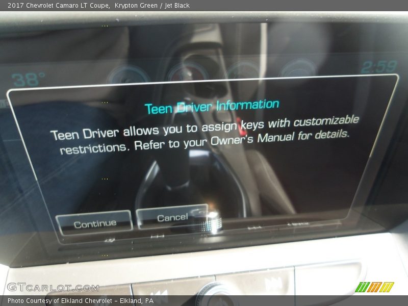 Krypton Green / Jet Black 2017 Chevrolet Camaro LT Coupe