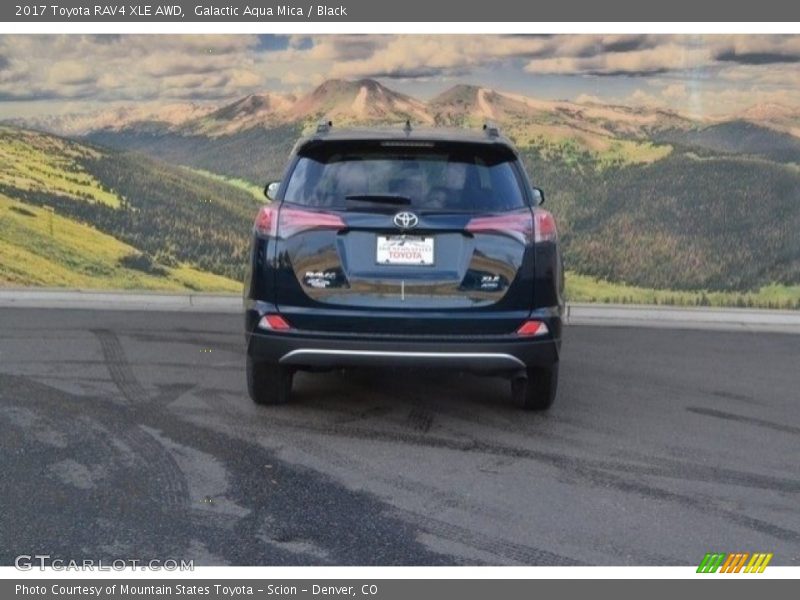 Galactic Aqua Mica / Black 2017 Toyota RAV4 XLE AWD