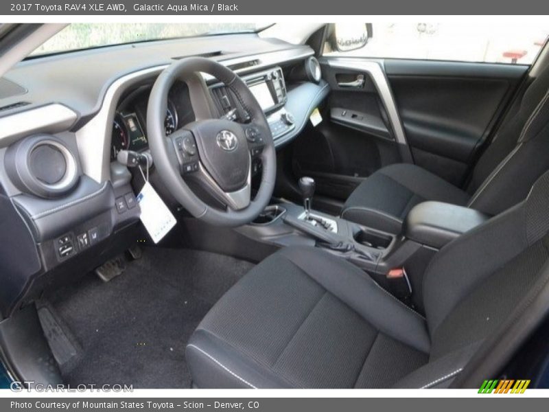 Galactic Aqua Mica / Black 2017 Toyota RAV4 XLE AWD