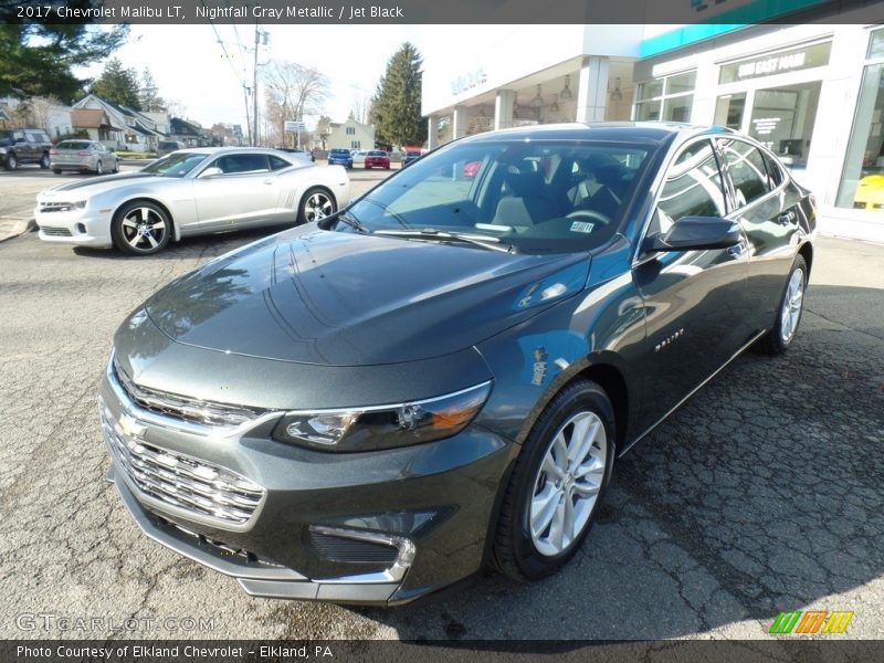Nightfall Gray Metallic / Jet Black 2017 Chevrolet Malibu LT