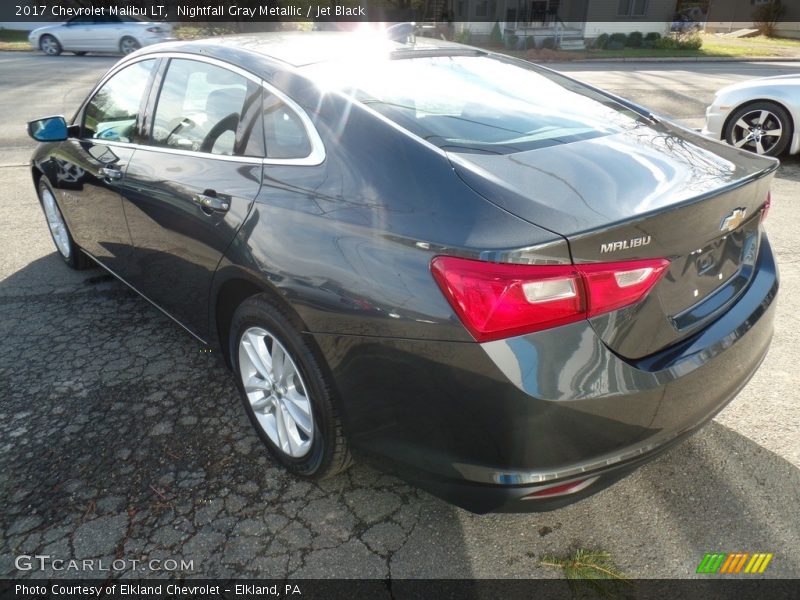 Nightfall Gray Metallic / Jet Black 2017 Chevrolet Malibu LT