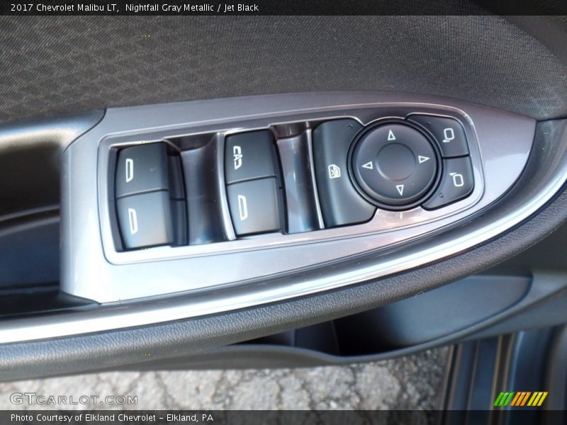 Nightfall Gray Metallic / Jet Black 2017 Chevrolet Malibu LT