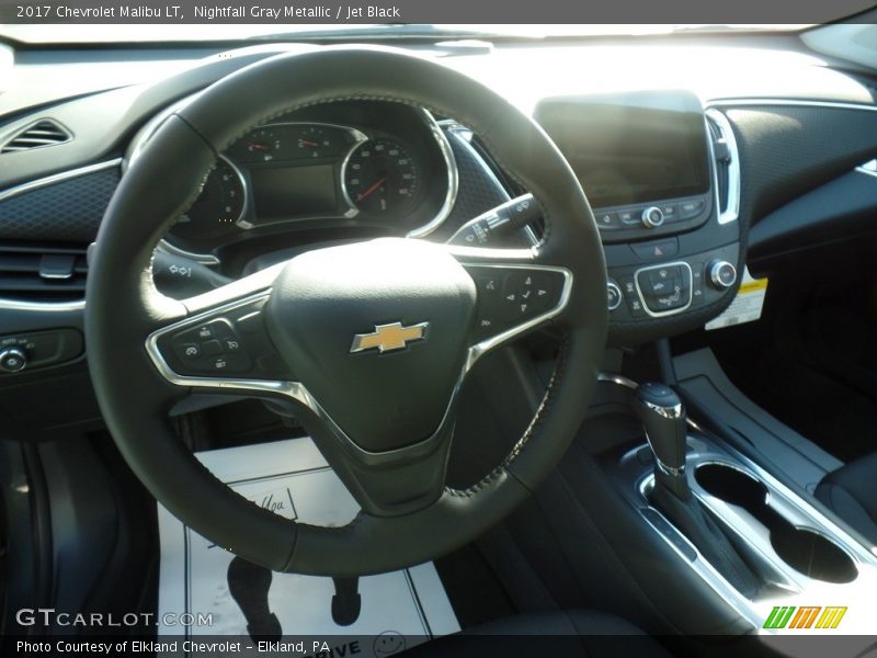 Nightfall Gray Metallic / Jet Black 2017 Chevrolet Malibu LT