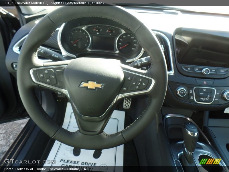 Nightfall Gray Metallic / Jet Black 2017 Chevrolet Malibu LT