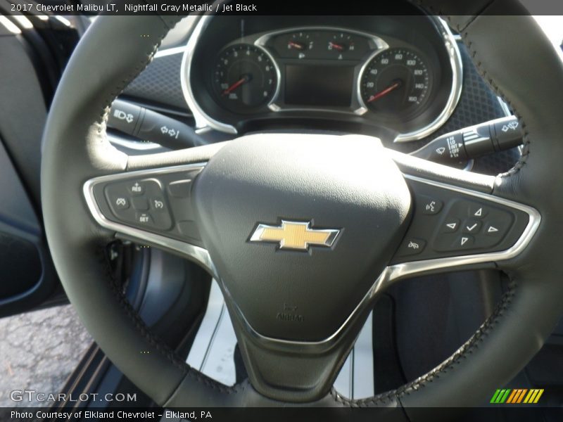 Nightfall Gray Metallic / Jet Black 2017 Chevrolet Malibu LT