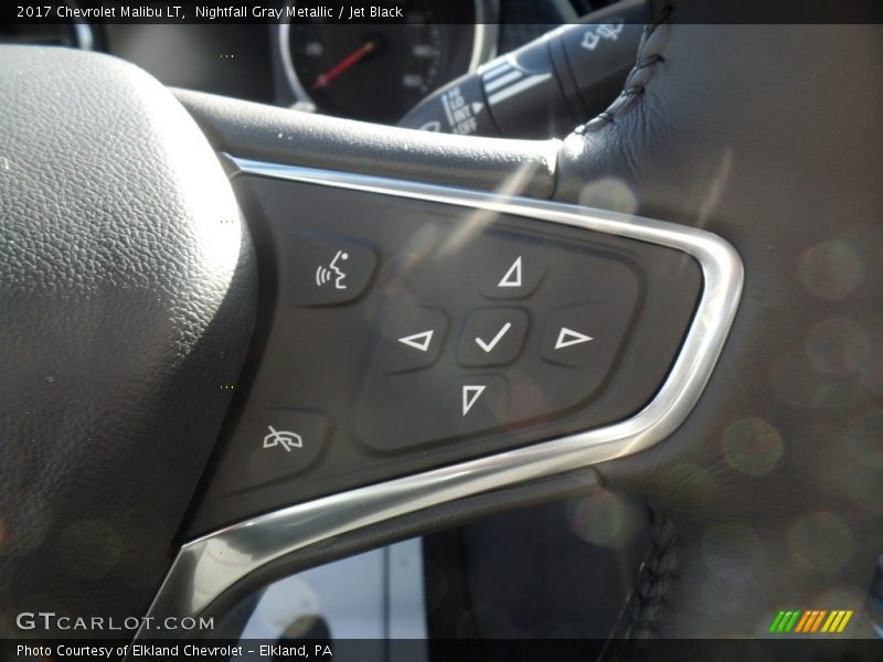 Nightfall Gray Metallic / Jet Black 2017 Chevrolet Malibu LT