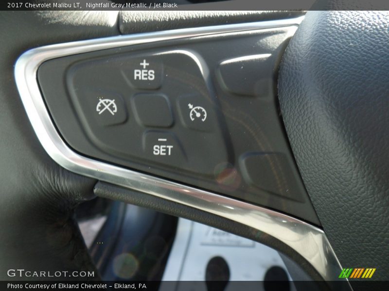 Nightfall Gray Metallic / Jet Black 2017 Chevrolet Malibu LT