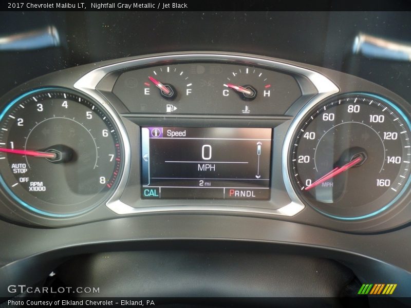 Nightfall Gray Metallic / Jet Black 2017 Chevrolet Malibu LT