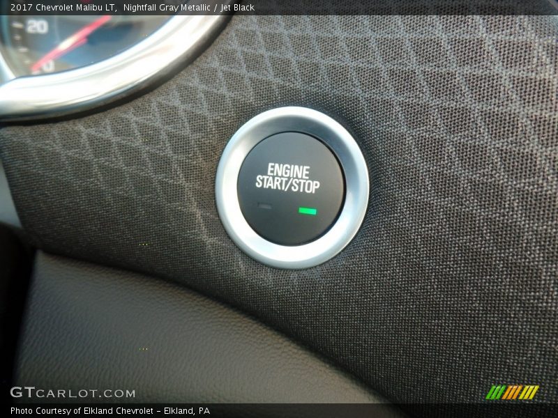 Nightfall Gray Metallic / Jet Black 2017 Chevrolet Malibu LT