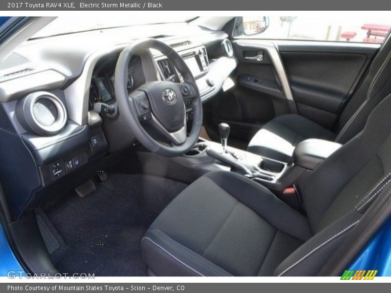 Electric Storm Metallic / Black 2017 Toyota RAV4 XLE