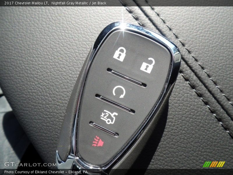 Nightfall Gray Metallic / Jet Black 2017 Chevrolet Malibu LT