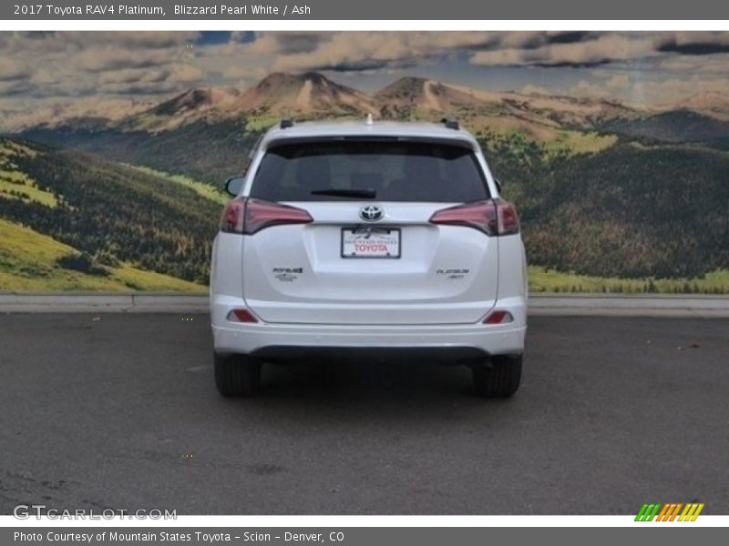 Blizzard Pearl White / Ash 2017 Toyota RAV4 Platinum