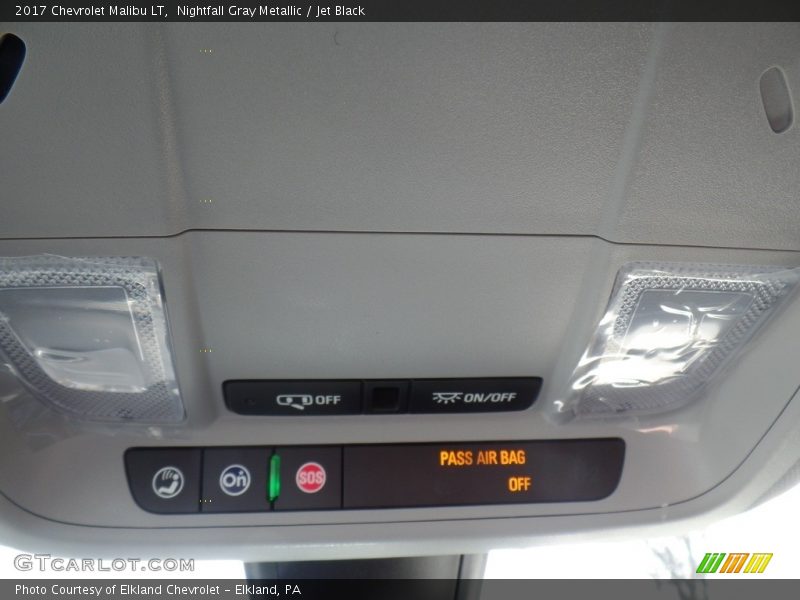 Nightfall Gray Metallic / Jet Black 2017 Chevrolet Malibu LT