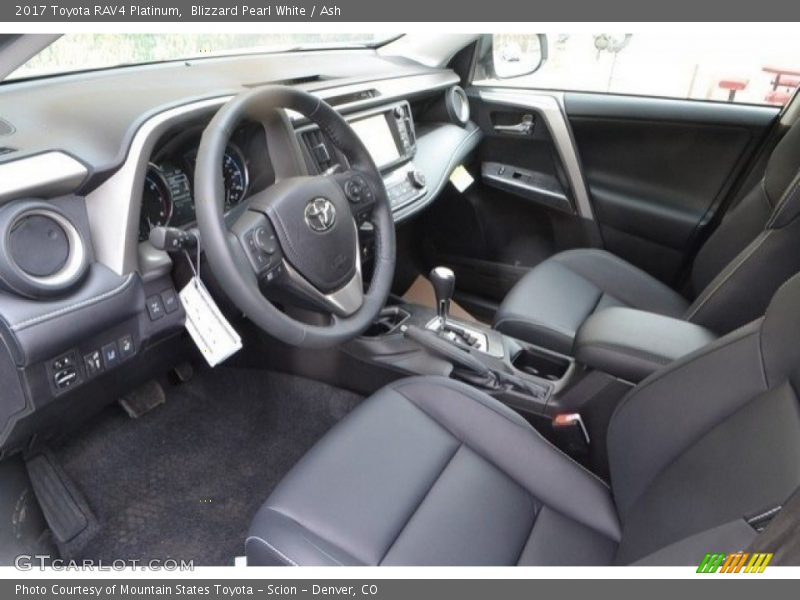 Blizzard Pearl White / Ash 2017 Toyota RAV4 Platinum