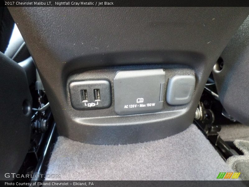 Nightfall Gray Metallic / Jet Black 2017 Chevrolet Malibu LT