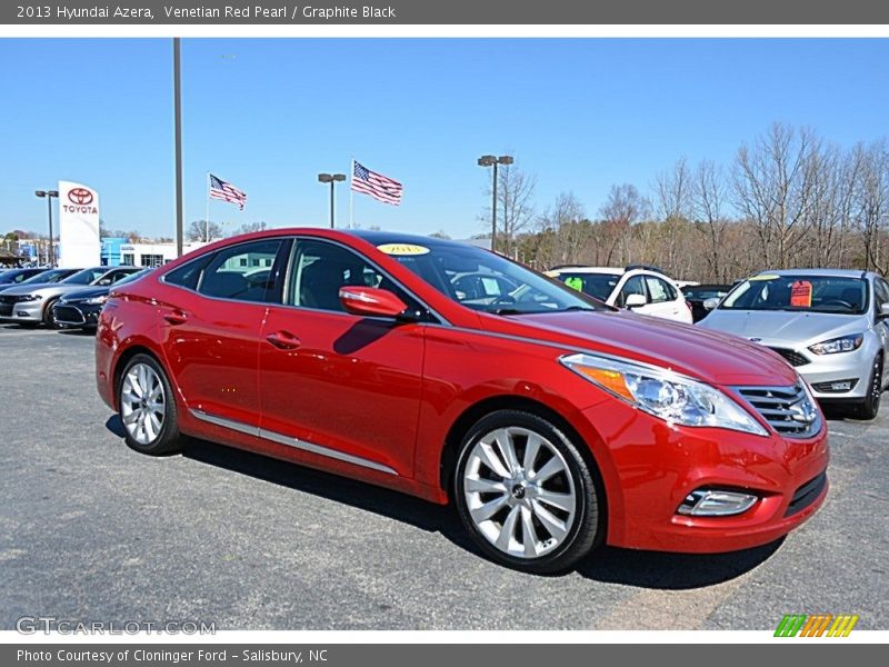 Venetian Red Pearl / Graphite Black 2013 Hyundai Azera